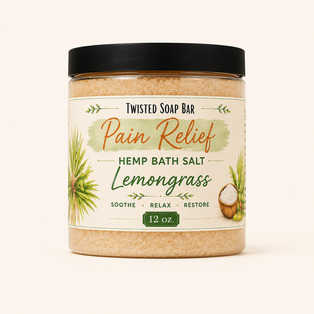 Sal de baño analgésica