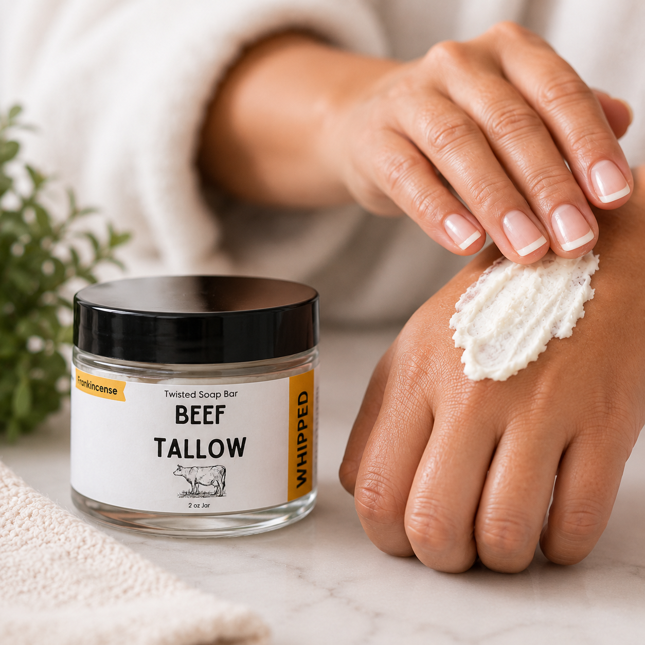 Beef Tallow (Frankincense Essential Oil)