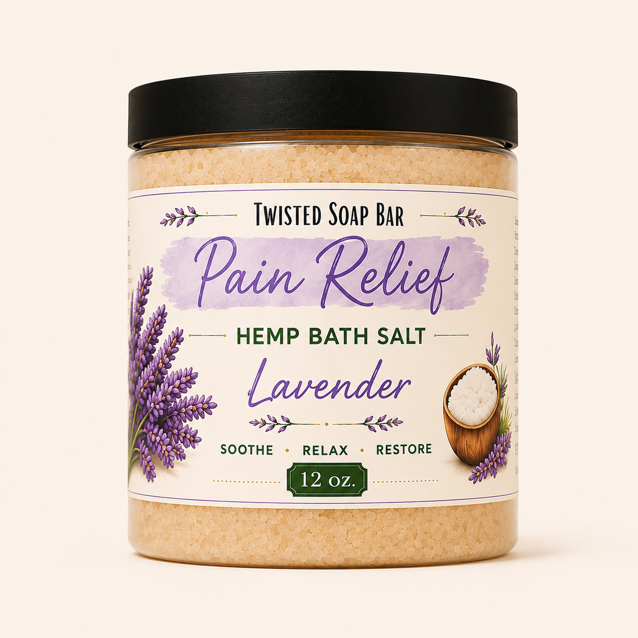 Sal de baño analgésica